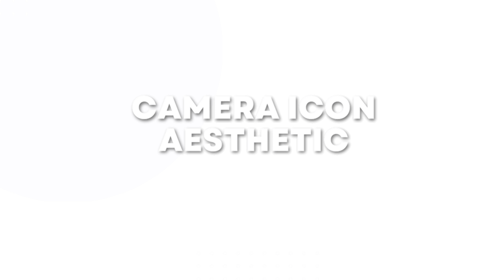 Camera Icon Aesthetic: How to Get Colourful Logo for IOS?