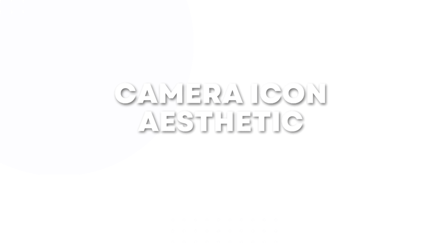 Camera Icon Aesthetic