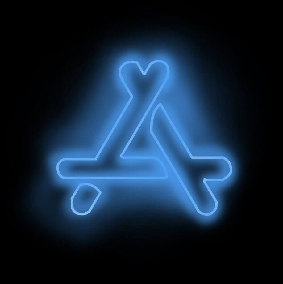 App Store Icon Aesthetic Neon