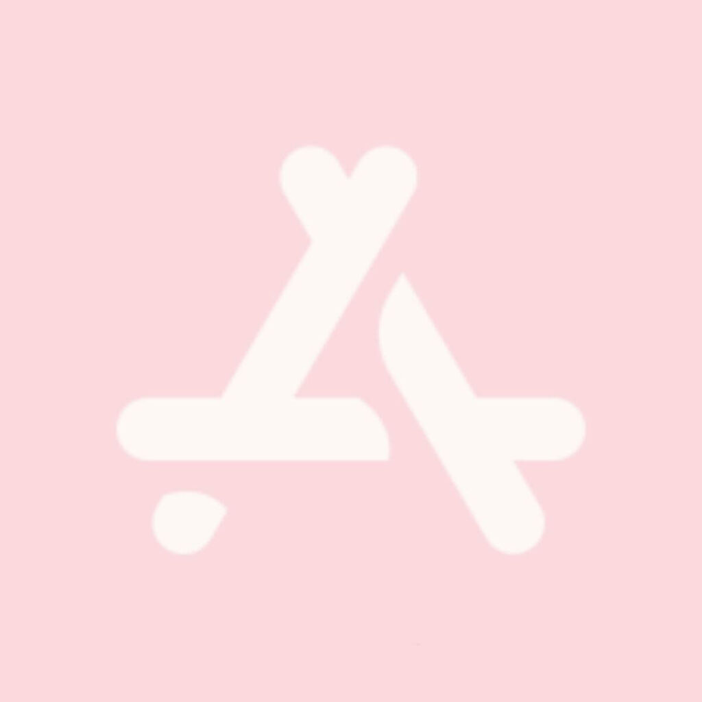 App Store Aesthetic Icon Pink
