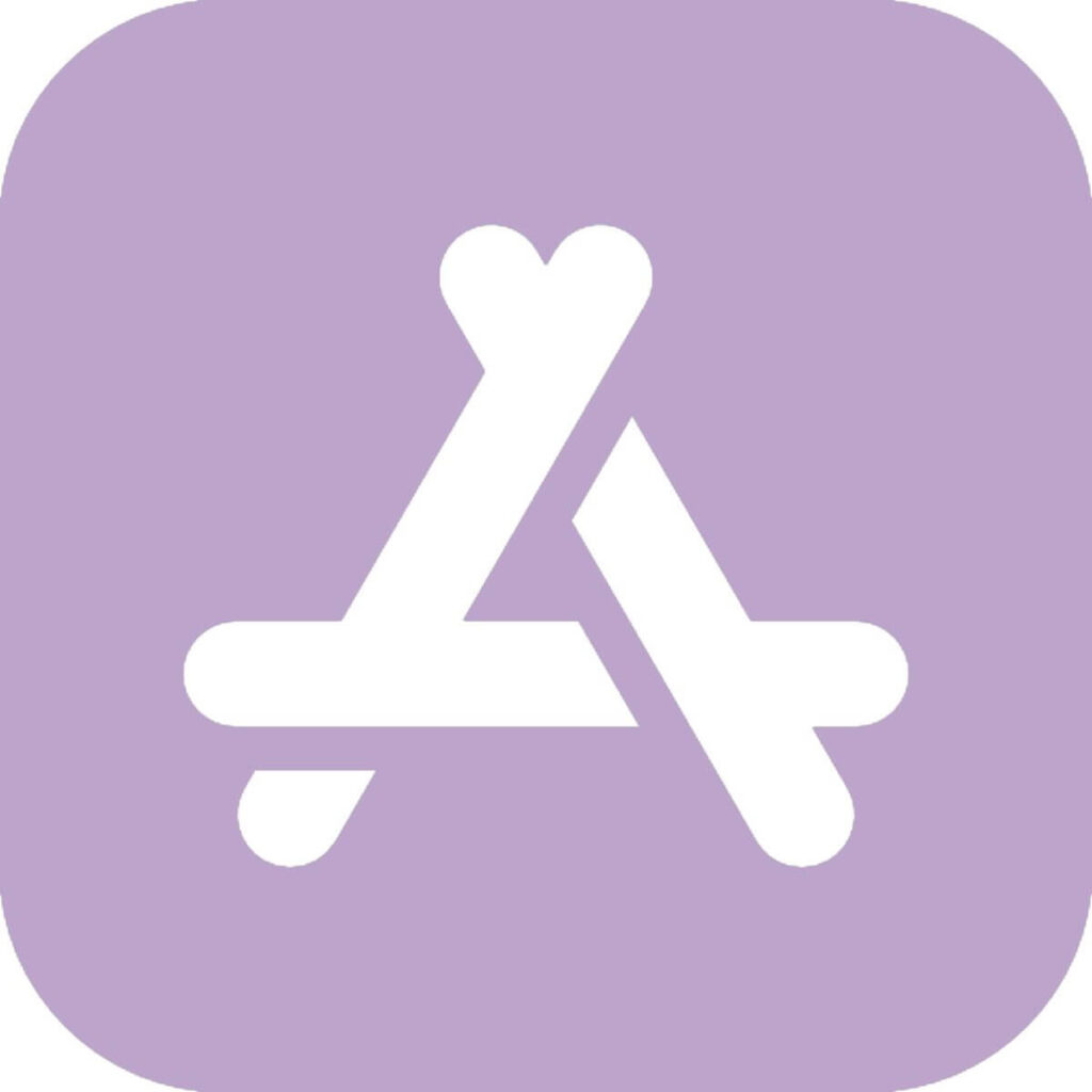 App Store Aesthetic Icon Purple