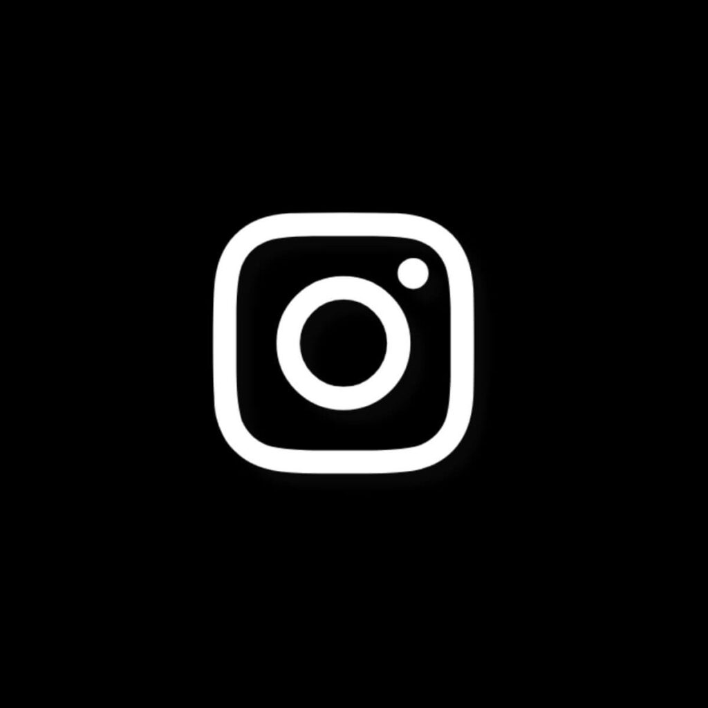 Instagram Icon Aesthetic Black and White