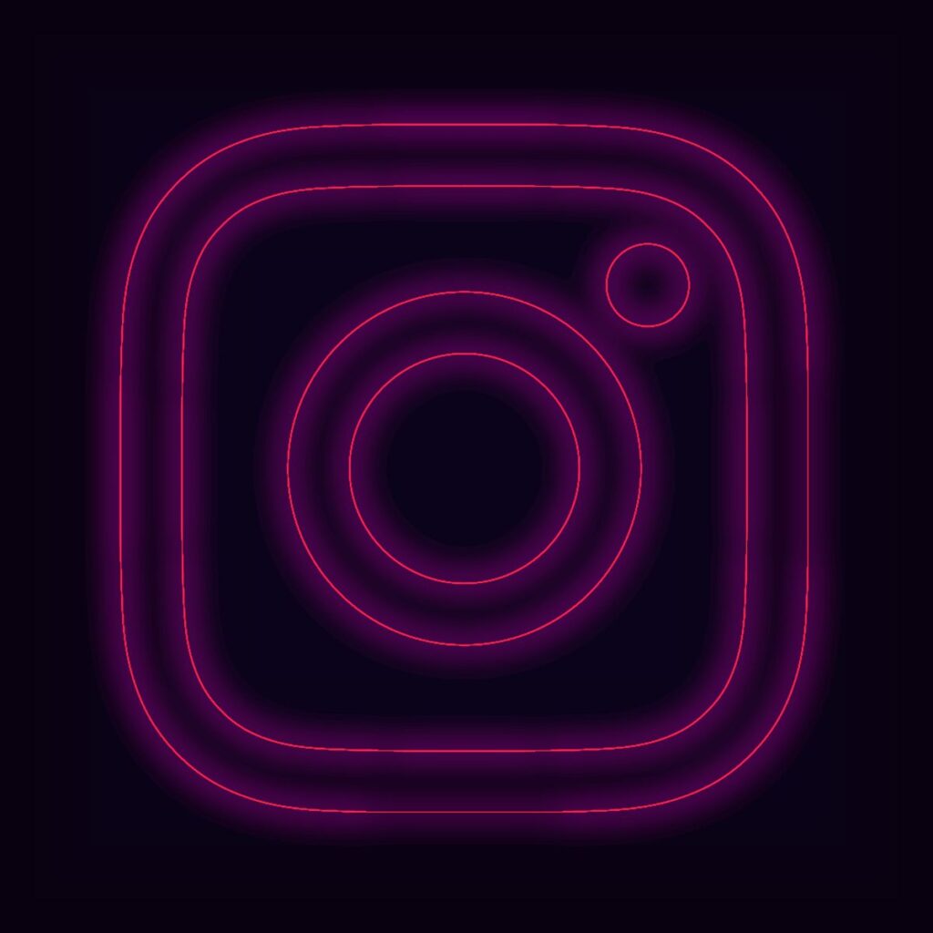 Instagram Icon Aesthetic Neon
