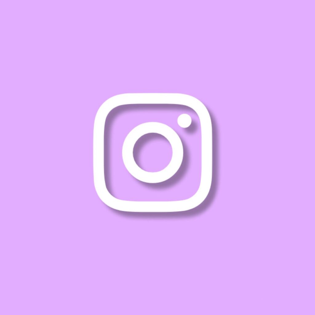 Instagram Icon Aesthetic Purple