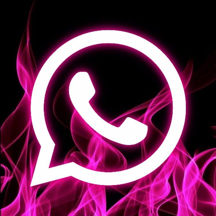 WhatsApp Icon Aesthetic Neon
