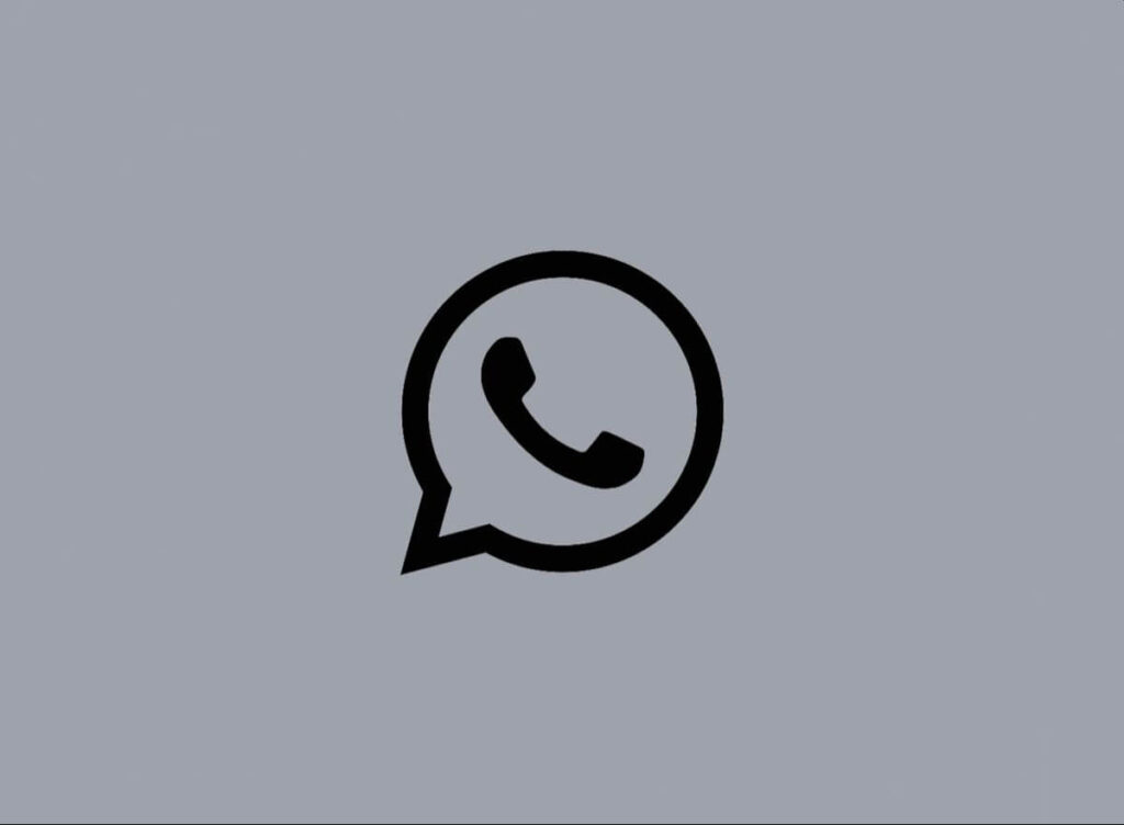 WhatsApp Icon Aesthetic Grey