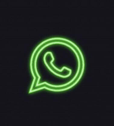 WhatsApp Icon Aesthetic Neon