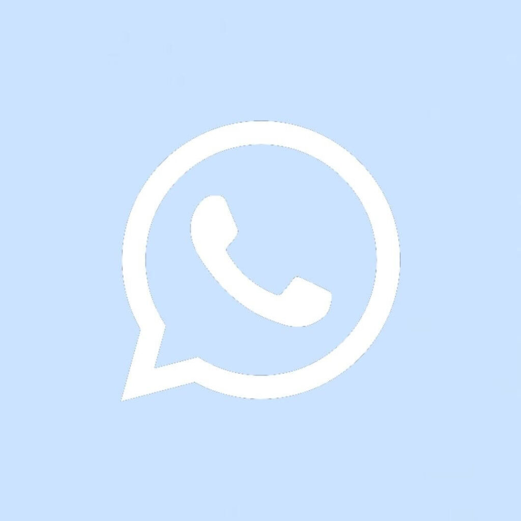 WhatsApp Icon Aesthetic Blue